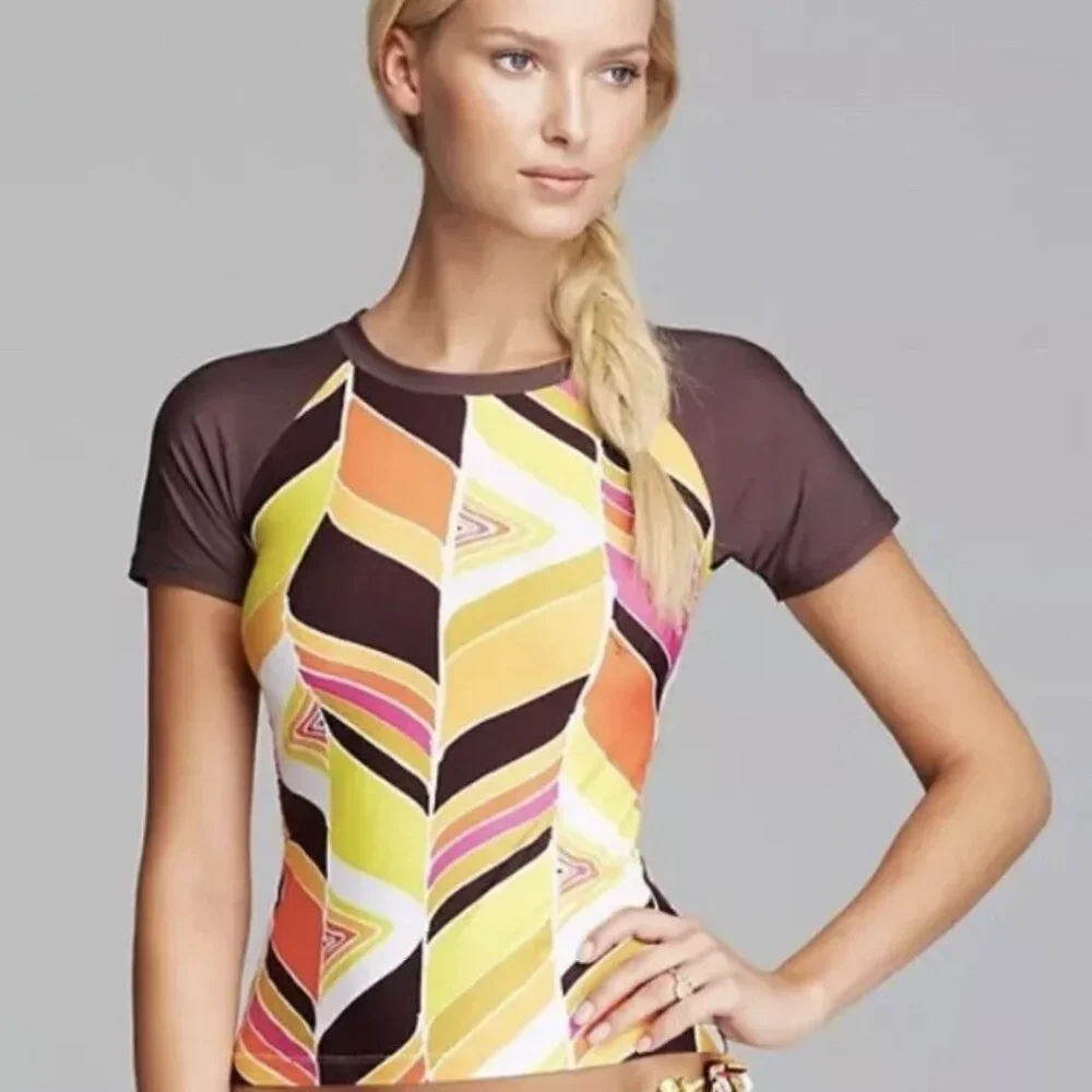 Trina Turk Carmel By The Sea Rash Guard